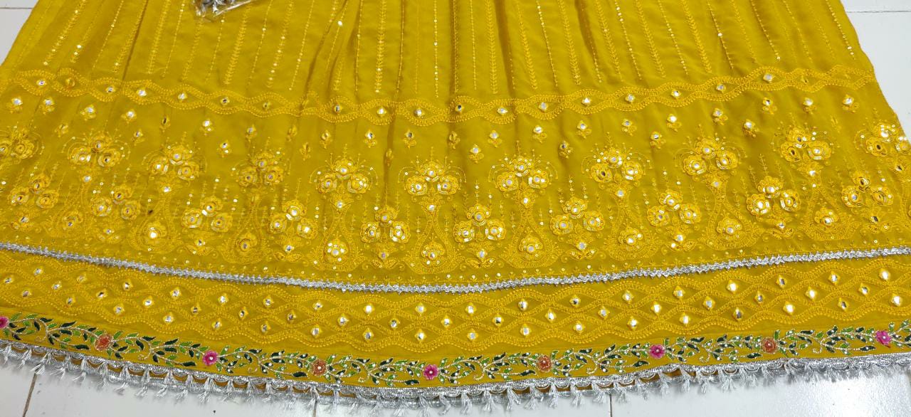 Heavy Faux Georgette With Embroidery Work eba Floor Legth Designer Wedding Salwar Suit